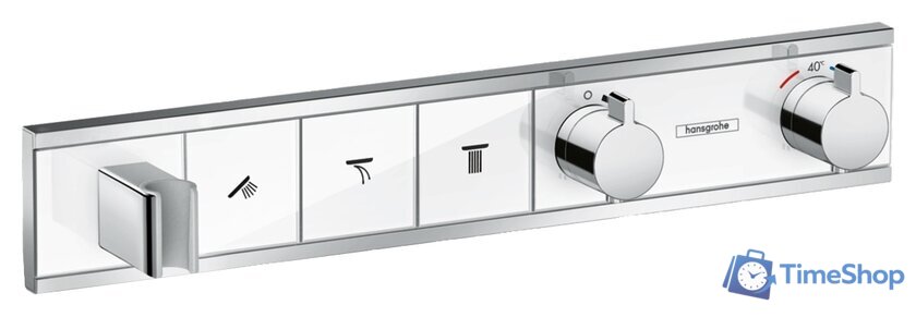 Смеситель Hansgrohe RainSelect 15356400 (белый/хром) - Изображение №1 — Интернет-магазин Time-Shop