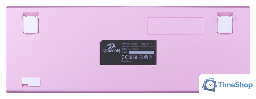 Клавиатура Redragon Fizz (розовый/белый) - Изображение №17 — Интернет-магазин Time-Shop