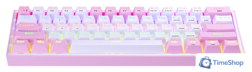 Клавиатура Redragon Fizz (розовый/белый) - Изображение №7 — Интернет-магазин Time-Shop