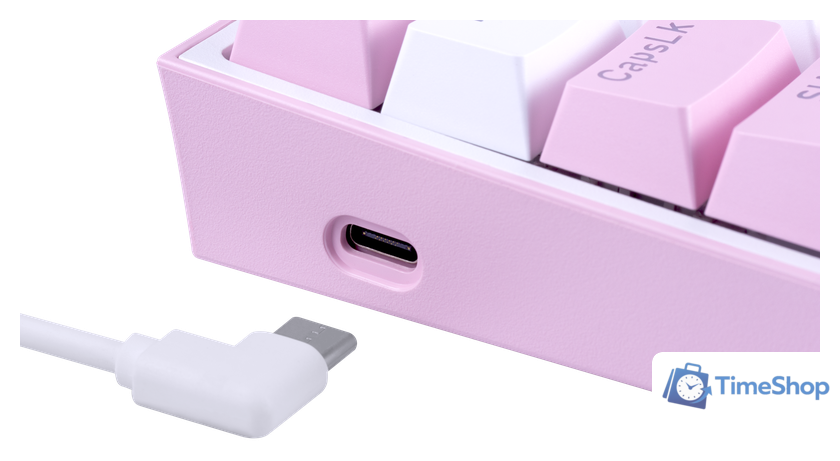 Клавиатура Redragon Fizz (розовый/белый) - Изображение №14 — Интернет-магазин Time-Shop