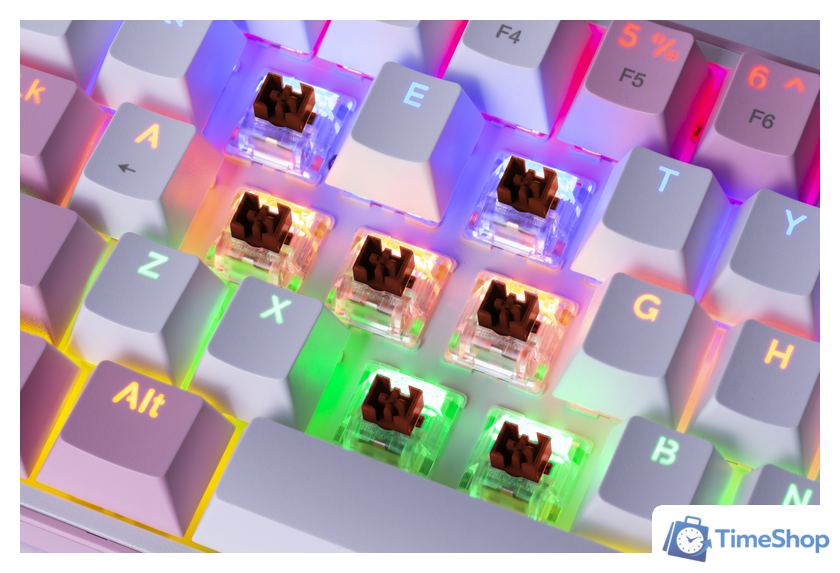 Клавиатура Redragon Fizz (розовый/белый) - Изображение №10 — Интернет-магазин Time-Shop