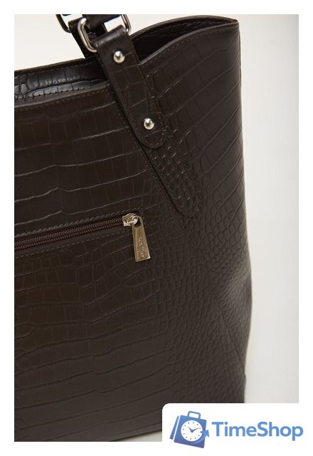 Женская сумка Souffle 273 2735003 (коричневый кайман эластичный) - Изображение №5 — Интернет-магазин Time-Shop