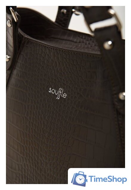 Женская сумка Souffle 273 2735003 (коричневый кайман эластичный) - Изображение №4 — Интернет-магазин Time-Shop