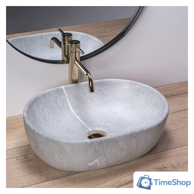 Умывальник Rea Lara (серый) - Изображение №2 — Интернет-магазин Time-Shop