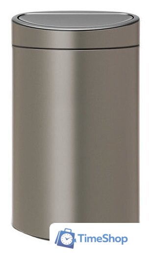 Мусорное ведро Brabantia Touch Bin 40 л (платиновый) - Изображение №1 — Интернет-магазин Time-Shop