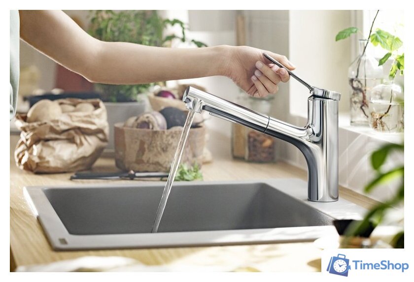 Смеситель Hansgrohe 74800000 - Изображение №3 — Интернет-магазин Time-Shop