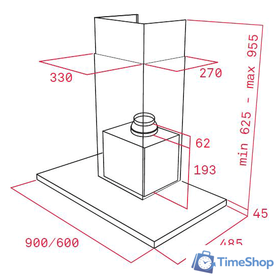 Кухонная вытяжка TEKA Wish Maestro Ultraslim DLH 686 T - Изображение №2 — Интернет-магазин Time-Shop