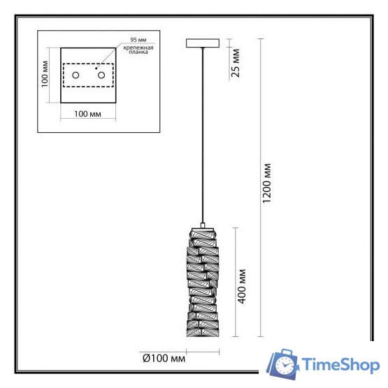 Подвесная люстра Odeon Light Straza 4999/10L - Изображение №2 — Интернет-магазин Time-Shop