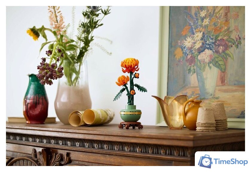 Конструктор LEGO Icons 10368 Хризантема - Изображение №7 — Интернет-магазин Time-Shop