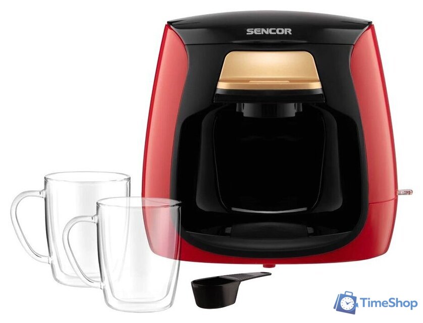 Капельная кофеварка Sencor SCE 2101RD - Изображение №12 — Интернет-магазин Time-Shop