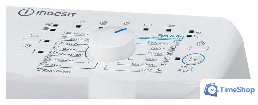 Стиральная машина с вертикальной загрузкой Indesit BTW S72200 EU/N - Изображение №6 — Интернет-магазин Time-Shop
