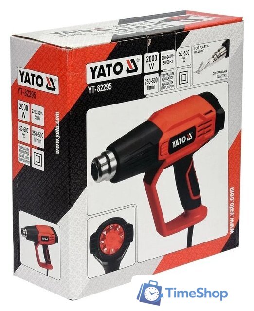 Промышленный фен Yato YT-82295 - Изображение №6 — Интернет-магазин Time-Shop