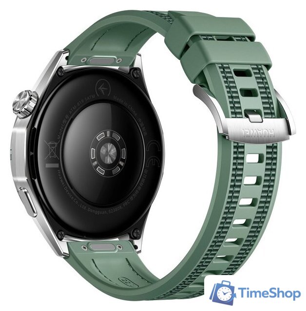 Умные часы Huawei Watch GT 6 46 мм (серебристый, с зеленым плетеным ремешком, международная версия) - Изображение №4 — Интернет-магазин Time-Shop