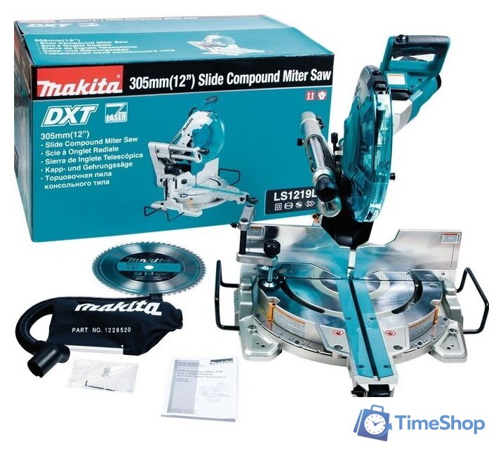 Торцовочная пила Makita LS1219L - Изображение №3 — Интернет-магазин Time-Shop