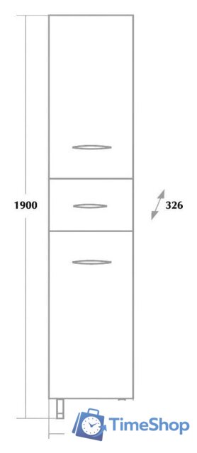  Onika Шкаф-пенал Модерн 31.10 У 403213 - Изображение №3 — Интернет-магазин Time-Shop