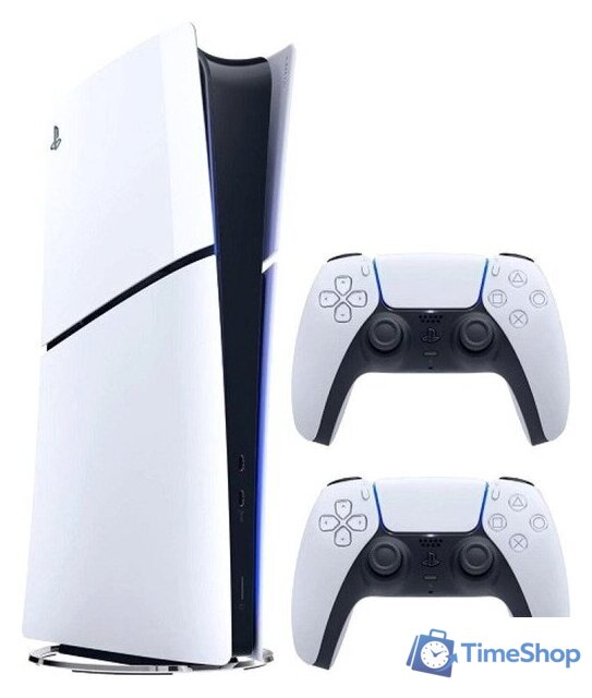 Игровая приставка Sony PlayStation 5 Slim Digital Edition CFI-2100B (2 геймпада) - Изображение №1 — Интернет-магазин Time-Shop