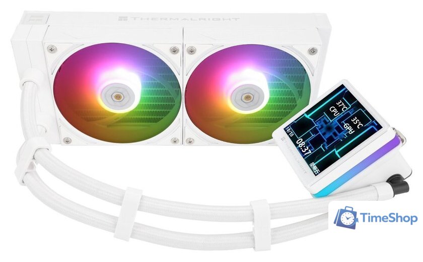 Система жидкостного охлаждения для процессора Thermalright Grand Vision 240 ARGB (белый) - Изображение №5 — Интернет-магазин Time-Shop