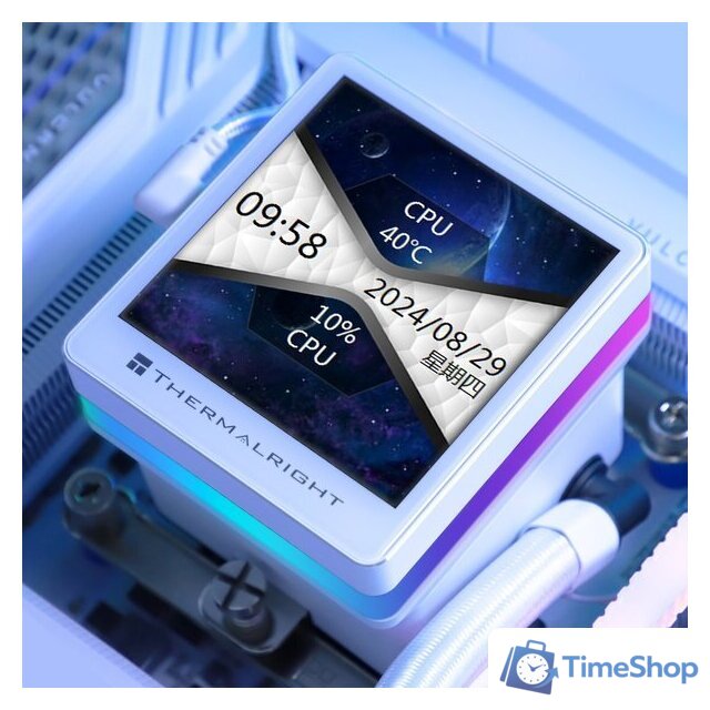 Система жидкостного охлаждения для процессора Thermalright Grand Vision 240 ARGB (белый) - Изображение №9 — Интернет-магазин Time-Shop