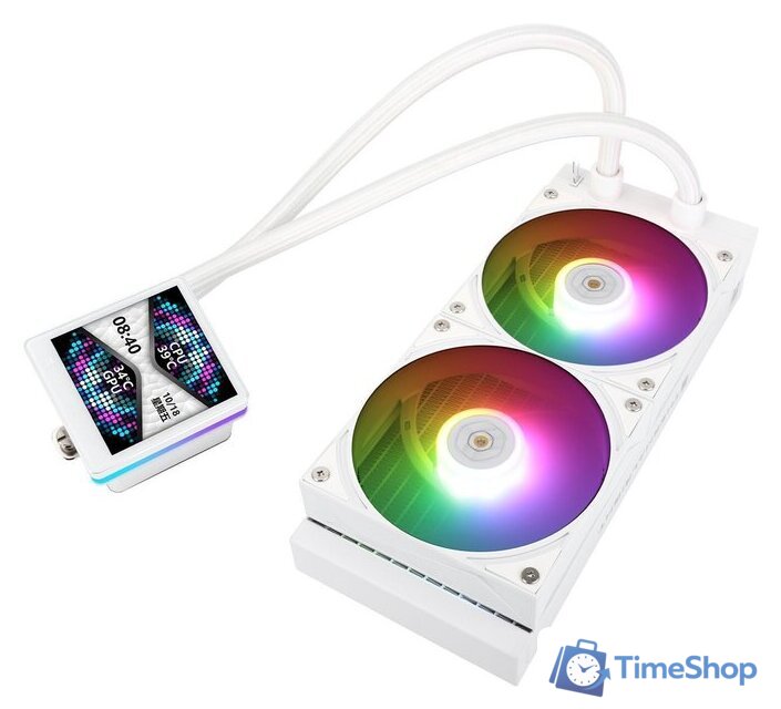 Система жидкостного охлаждения для процессора Thermalright Grand Vision 240 ARGB (белый) - Изображение №6 — Интернет-магазин Time-Shop