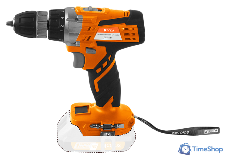 Дрель-шуруповерт Союз ДШС-181 (без АКБ) - Изображение №1 — Интернет-магазин Time-Shop