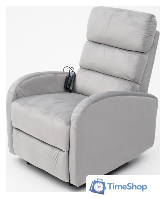 Массажное кресло Calviano 2165 (серый велюр) - Изображение №3 — Интернет-магазин Time-Shop