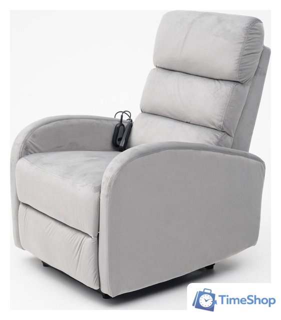 Массажное кресло Calviano 2165 (серый велюр) - Изображение №2 — Интернет-магазин Time-Shop