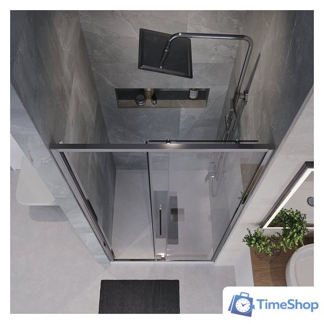 Душевая дверь Niagara NG-64-10A 100x195 (хром/прозрачное стекло) - Изображение №10 — Интернет-магазин Time-Shop