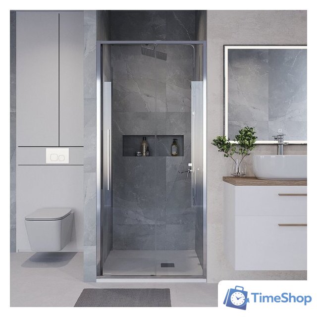 Душевая дверь Niagara NG-64-10A 100x195 (хром/прозрачное стекло) - Изображение №7 — Интернет-магазин Time-Shop