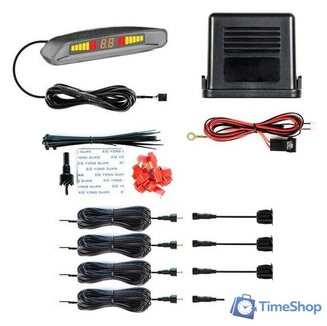 Парковочный радар ParkMaster 4-FJ-40-S (серебристый) - Изображение №7 — Интернет-магазин Time-Shop