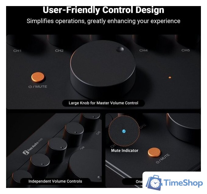 Настольный усилитель Fosi Audio PH05 - Изображение №4 — Интернет-магазин Time-Shop