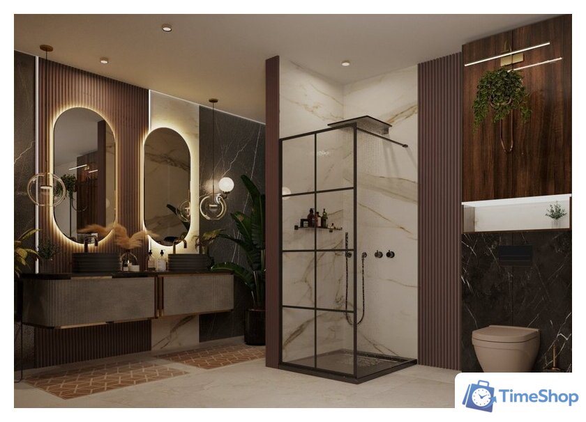 Душевая стенка Ambassador Walk-In 90x200 15031241 - Изображение №4 — Интернет-магазин Time-Shop