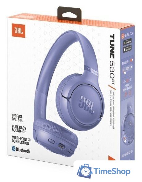 Наушники JBL Tune 530BT (сиреневый) - Изображение №7 — Интернет-магазин Time-Shop
