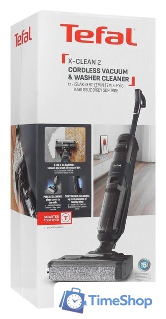 Вертикальный моющий пылесос Tefal X-Clean 2 2в1 GF2251F3 - Изображение №11 — Интернет-магазин Time-Shop