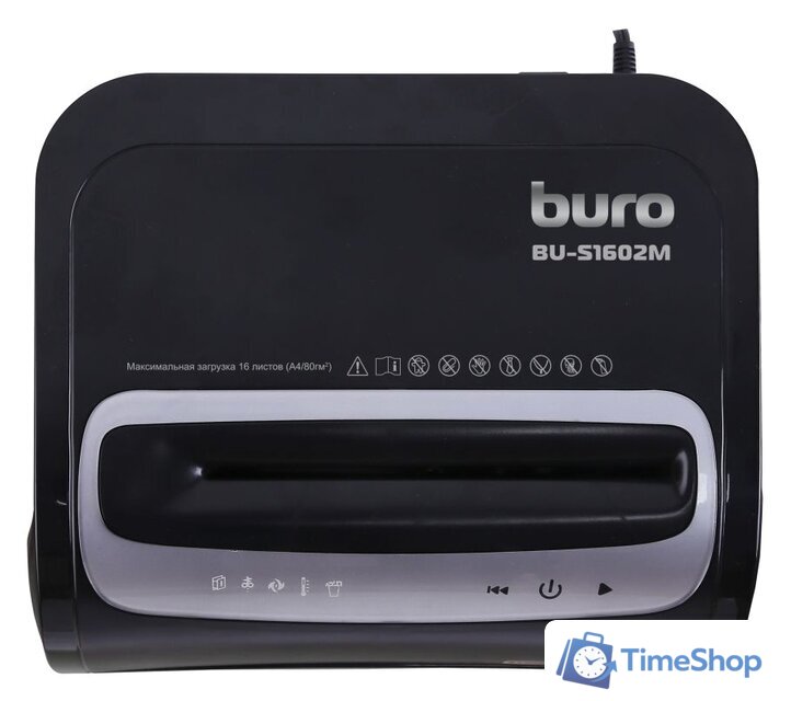 Шредер Buro Office BU-S1602M - Изображение №2 — Интернет-магазин Time-Shop