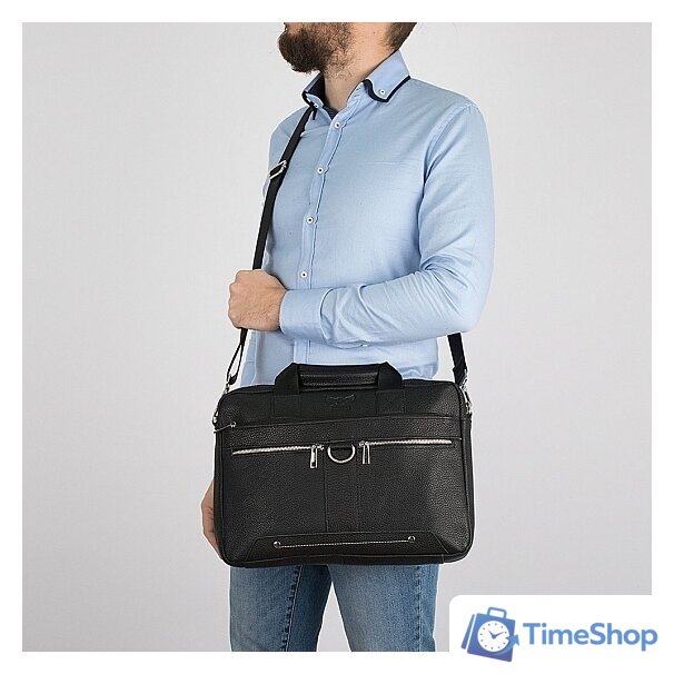 Сумка Poshete 196-3060BLK (черный) - Изображение №9 — Интернет-магазин Time-Shop