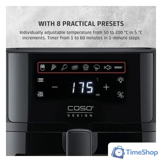 Аэрогриль (аэрофритюрница) CASO AirFry 6.0 - Изображение №6 — Интернет-магазин Time-Shop