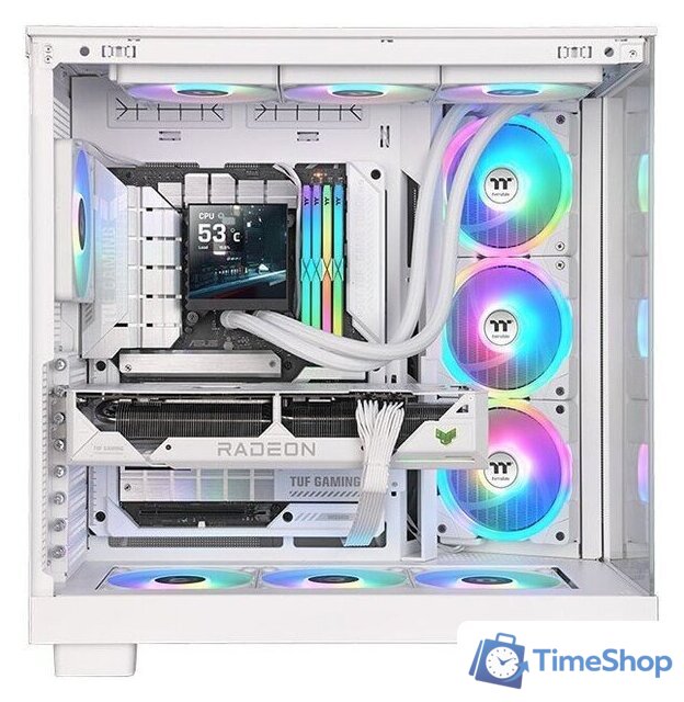 Система жидкостного охлаждения для процессора Thermaltake MAGFloe 360 Ultra ARGB Sync Snow Edition CL-W433-PL12SW-A - Изображение №6 — Интернет-магазин Time-Shop