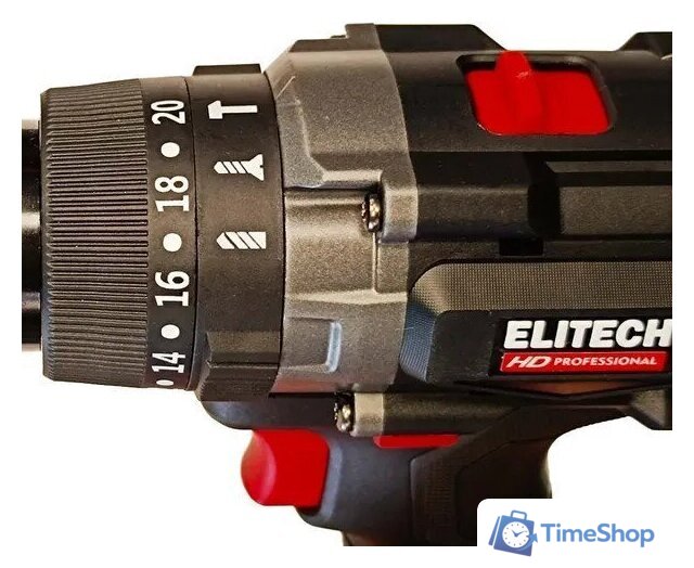 Ударная дрель-шуруповерт ELITECH CD 20BL2 E2201.042.00 (без АКБ) - Изображение №4 — Интернет-магазин Time-Shop