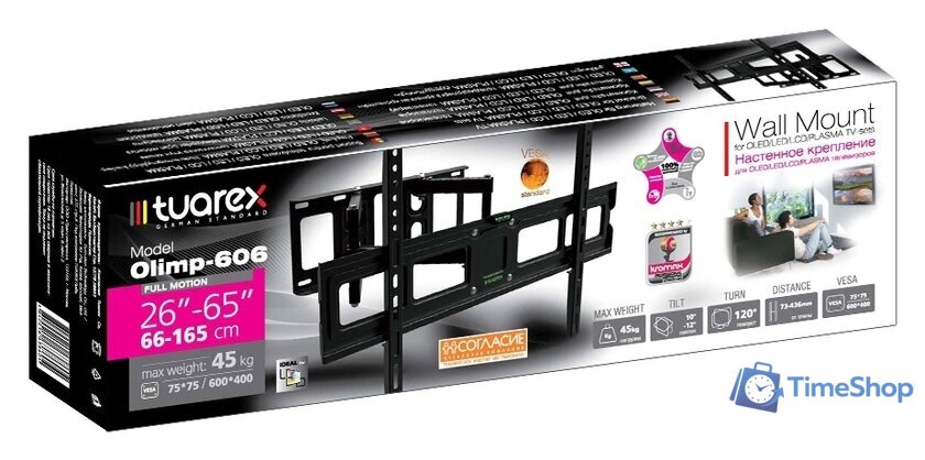 Кронштейн для телевизора Tuarex OLIMP-606 - Изображение №2 — Интернет-магазин Time-Shop