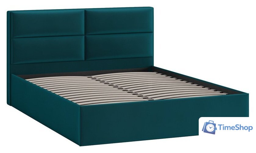 Кровать Трия Глосс универсальный тип 1 160x200 (велюр Confetti Izumrud) - Изображение №2 — Интернет-магазин Time-Shop