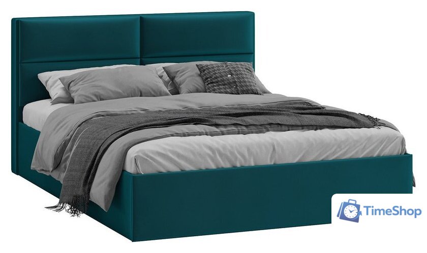 Кровать Трия Глосс универсальный тип 1 160x200 (велюр Confetti Izumrud) - Изображение №1 — Интернет-магазин Time-Shop