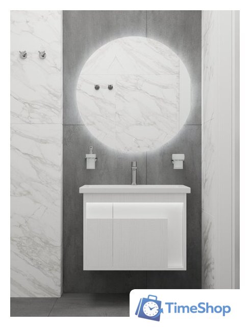  Дабер Тумба под умывальник 016 60 Т16.6.0.5_light (с подсветкой, белый древесный) - Изображение №4 — Интернет-магазин Time-Shop