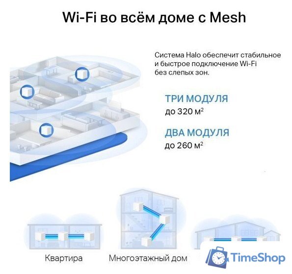 Набор точек доступа Mercusys Halo H32G (2 шт) - Изображение №6 — Интернет-магазин Time-Shop
