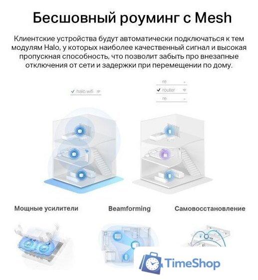Набор точек доступа Mercusys Halo H32G (2 шт) - Изображение №5 — Интернет-магазин Time-Shop