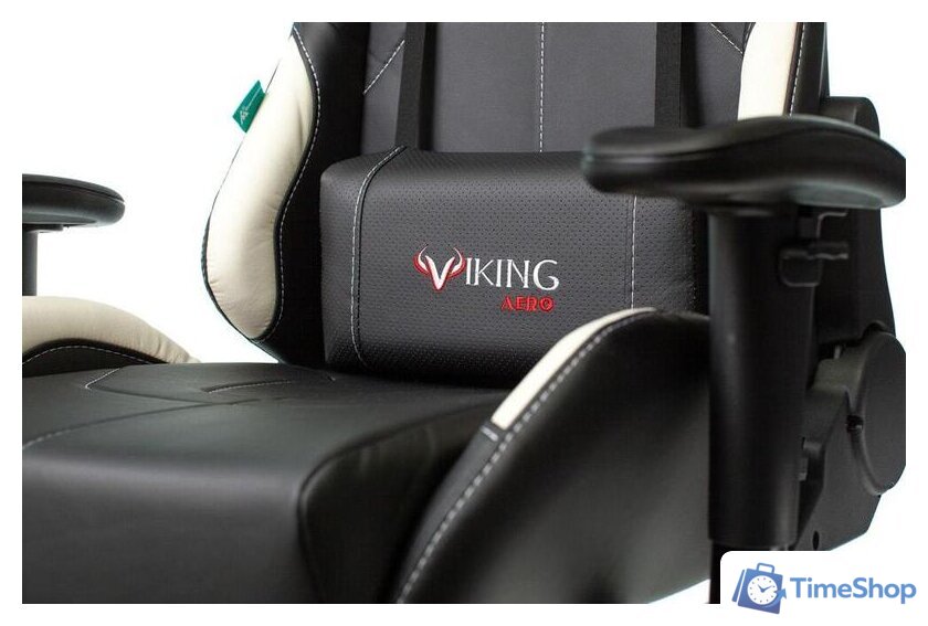Игровое (геймерское) кресло Zombie Viking 5 Aero (черный/белый) - Изображение №9 — Интернет-магазин Time-Shop
