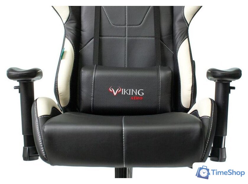 Игровое (геймерское) кресло Zombie Viking 5 Aero (черный/белый) - Изображение №6 — Интернет-магазин Time-Shop