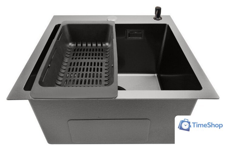 Кухонная мойка Stellar E4444NB (нано черный) - Изображение №2 — Интернет-магазин Time-Shop