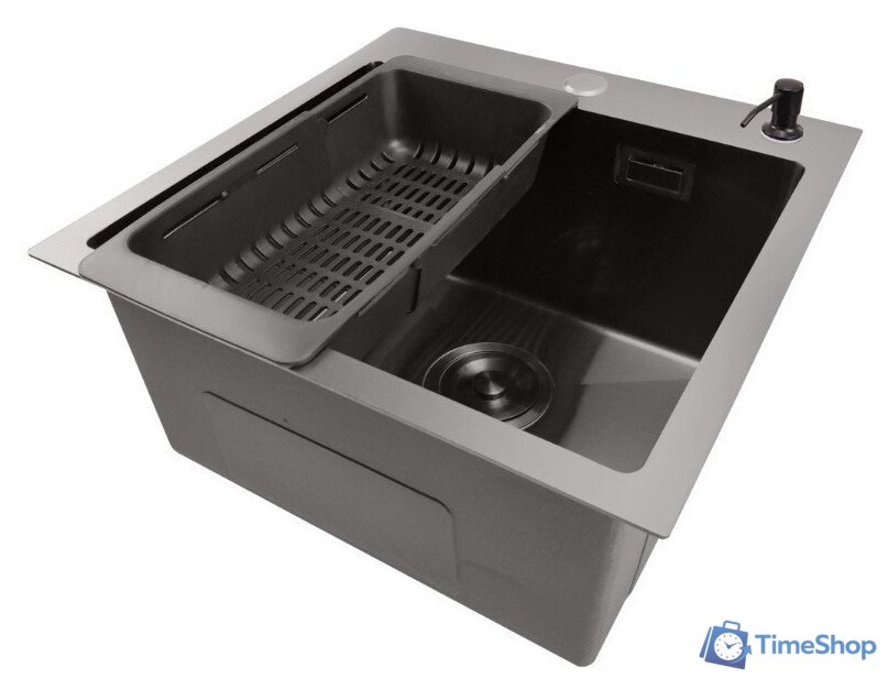 Кухонная мойка Stellar E4444NB (нано черный) - Изображение №3 — Интернет-магазин Time-Shop