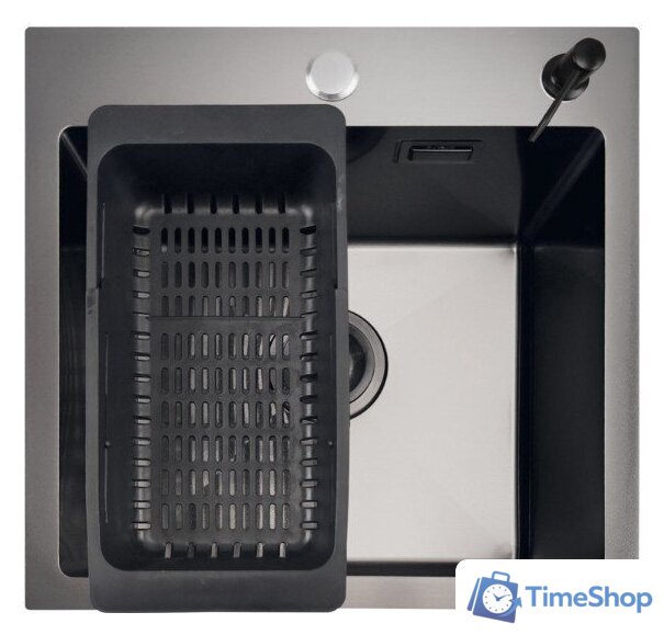 Кухонная мойка Stellar E4444NB (нано черный) - Изображение №1 — Интернет-магазин Time-Shop