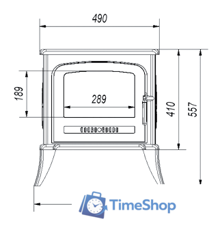 Свободностоящая печь-камин Kratki Koza K7 - Изображение №4 — Интернет-магазин Time-Shop